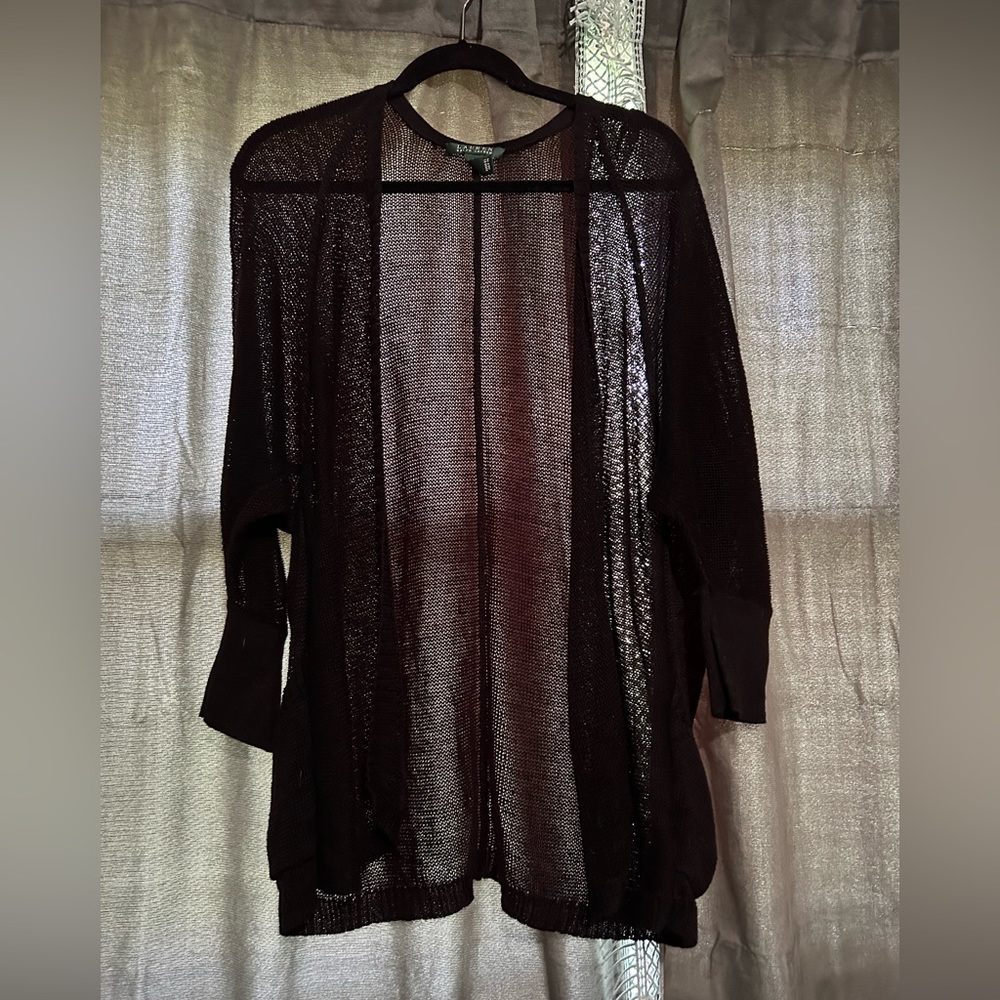 Ralph Lauren black cardigan. Size medium. Brand new condition.